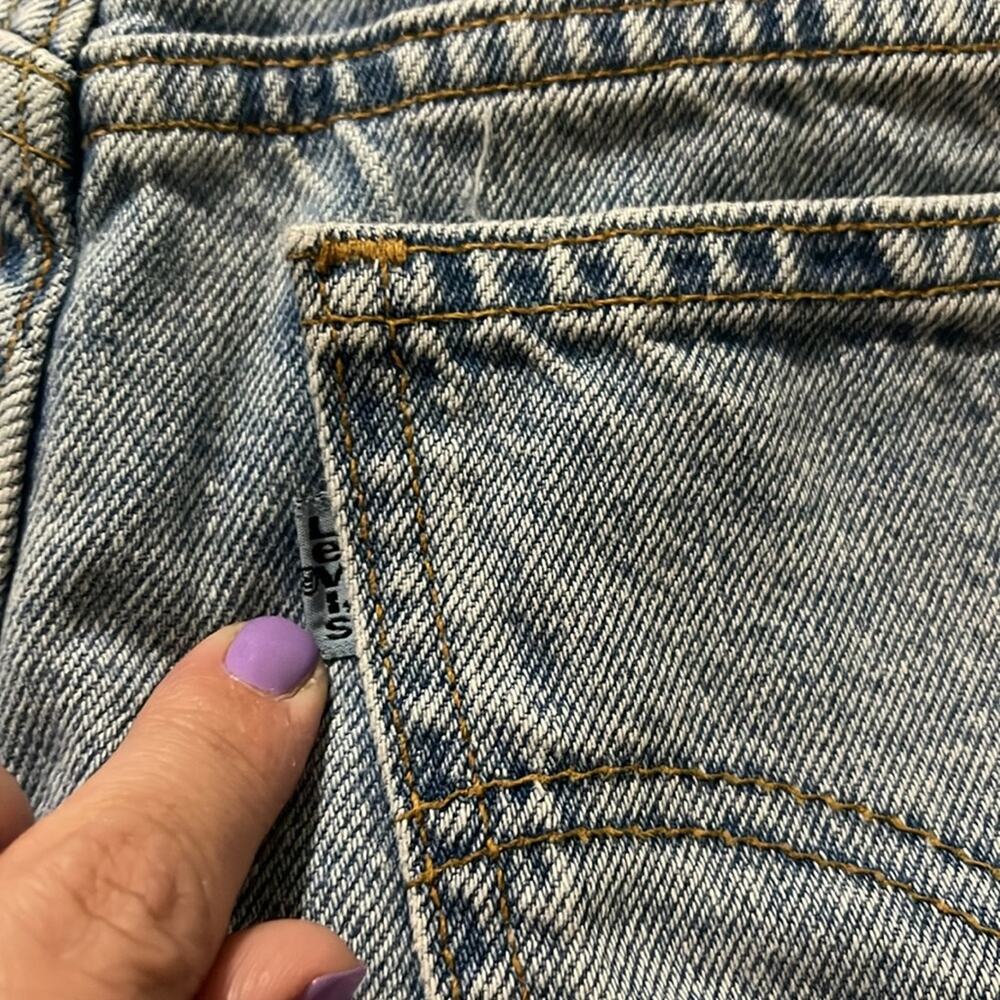 Levi’s 910 Vintage Rolled Hem Shorts Light Wash Classic Fit Women’s Size 9 JR - Picture 7 of 9